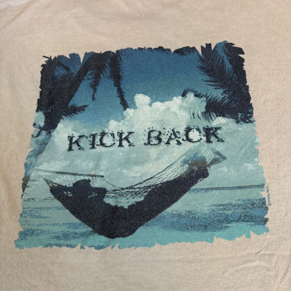 Crazy Shirts XL Mens T Shirt Kick Back Hawaii Original Coffee Dyed Tee